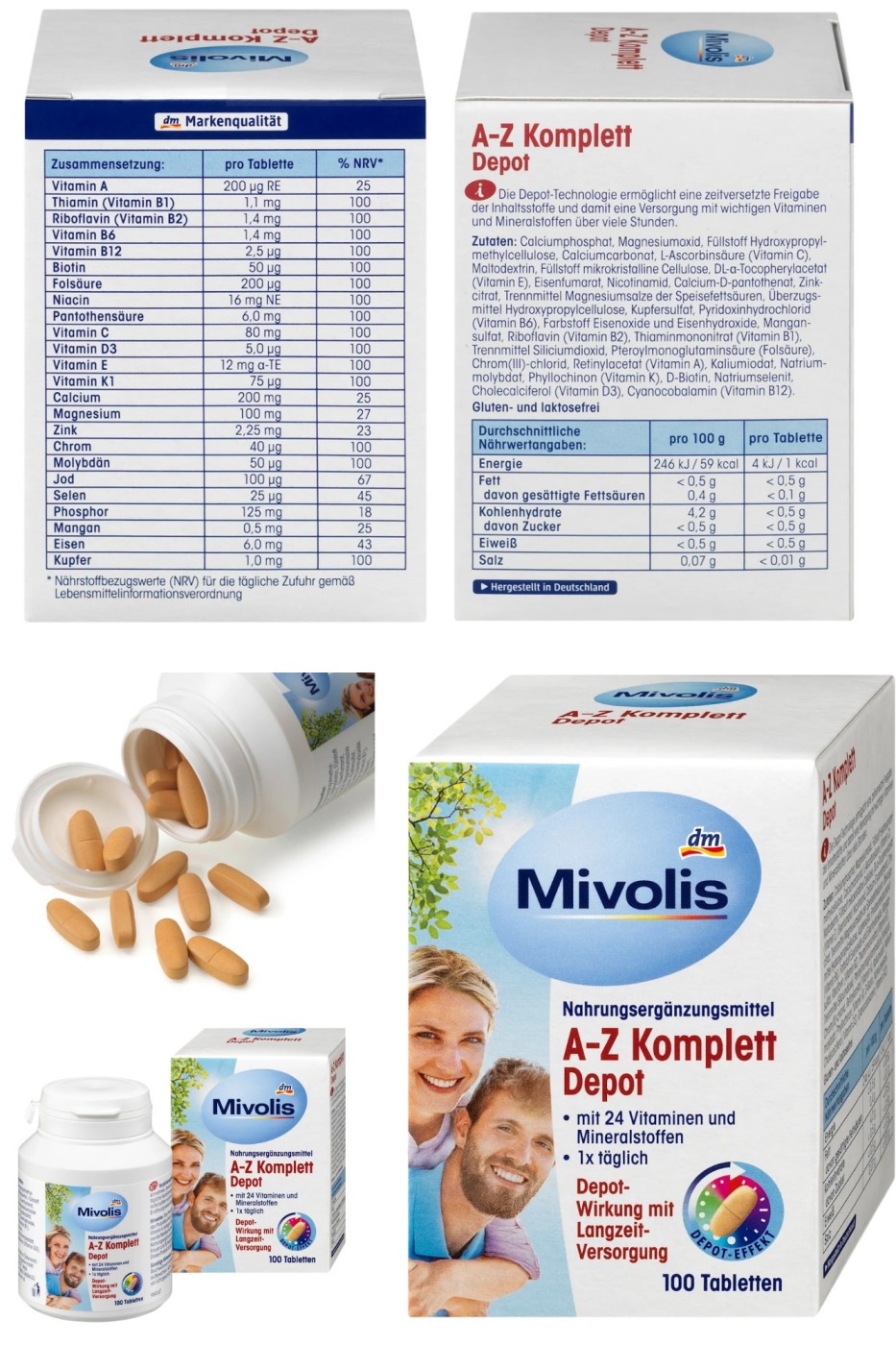 A-Z Complete Depot Tablets, 144 g