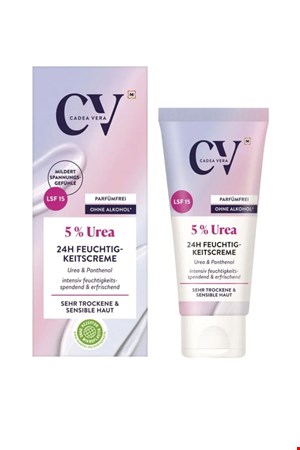 کرم آبرسان و نرم‌کننده CV_ حاوی 5% اوره و پانتنول_درمان کننده خشکی پوست