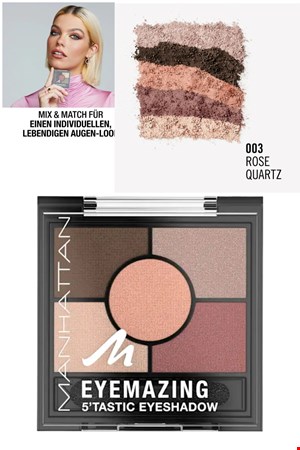 پالت سایه چشم Manhattan Eyemazing 5'Tastic – شماره 003 رز کوارتز