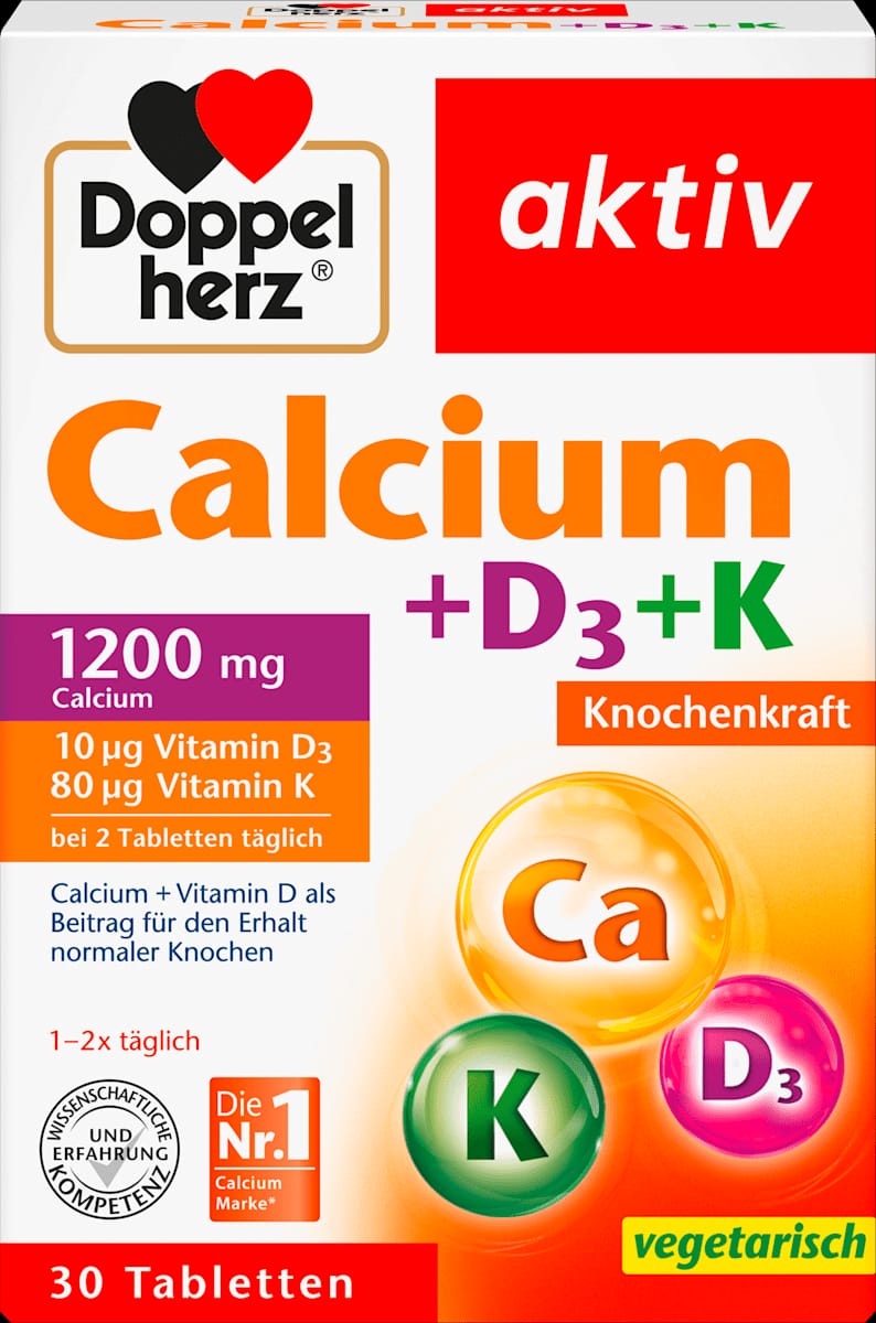Doppelherz Calcium + Vitamin D3 tablets 30 pcs
