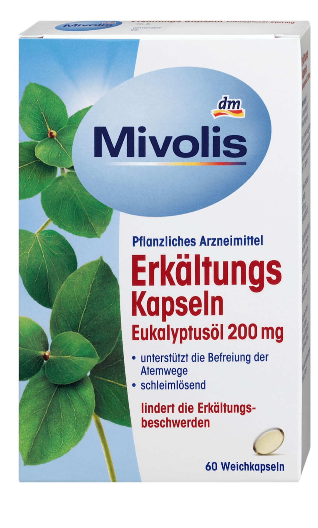 Erkältungskapseln Eukalyptusöl, 60 St