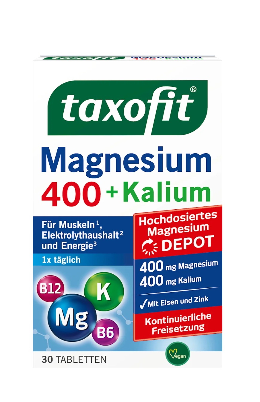 Taxofit Magnesium 400 + Potassium Tablets 30 pcs