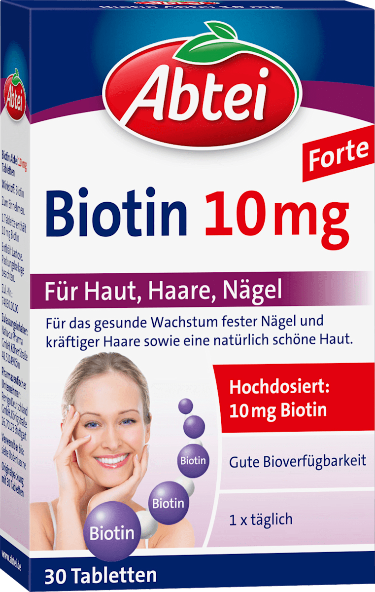 Abtei Biotin 10 mg tablets, 30 pcs