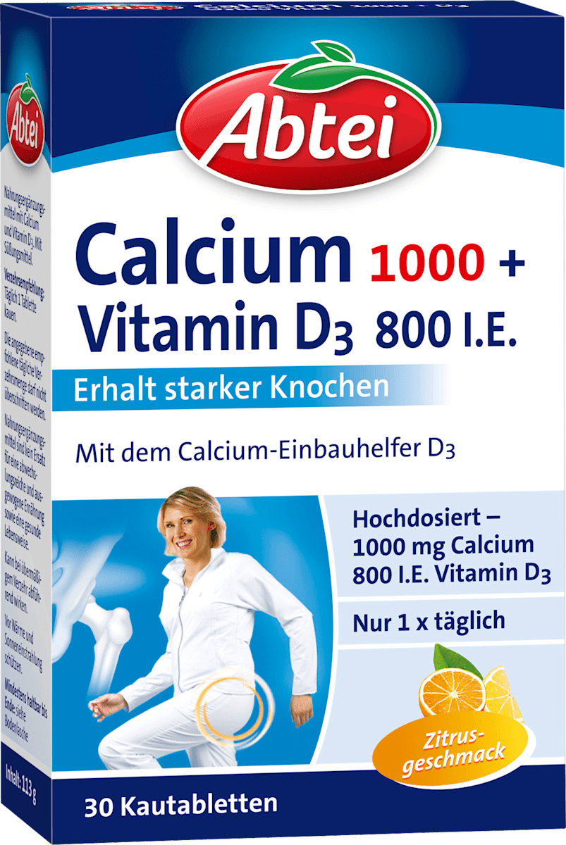 Abtei Calcium 1000 + D3 Osteo Vital chewable tablets 30 pcs 