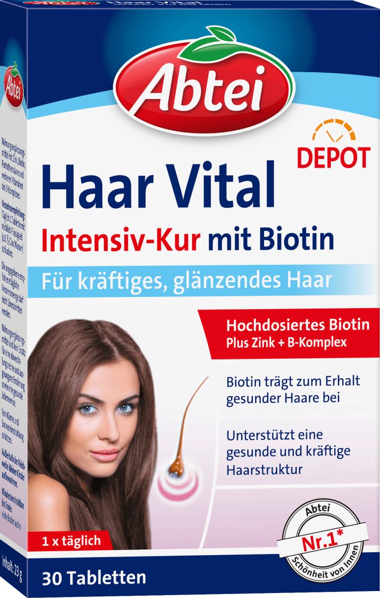 Abtei Hair Vital with Biotin 30 pcs