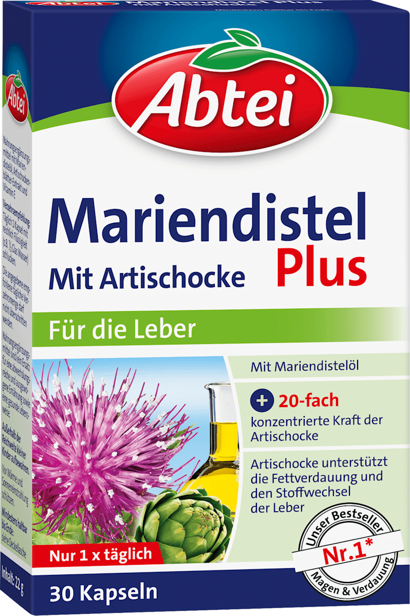 Abtei Milk Thistle Plus Capsules 30 pcs
