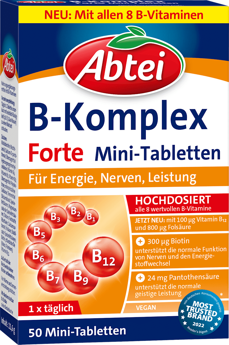 Abtei Vitamin B Complex Forte Tablets 50 pcs