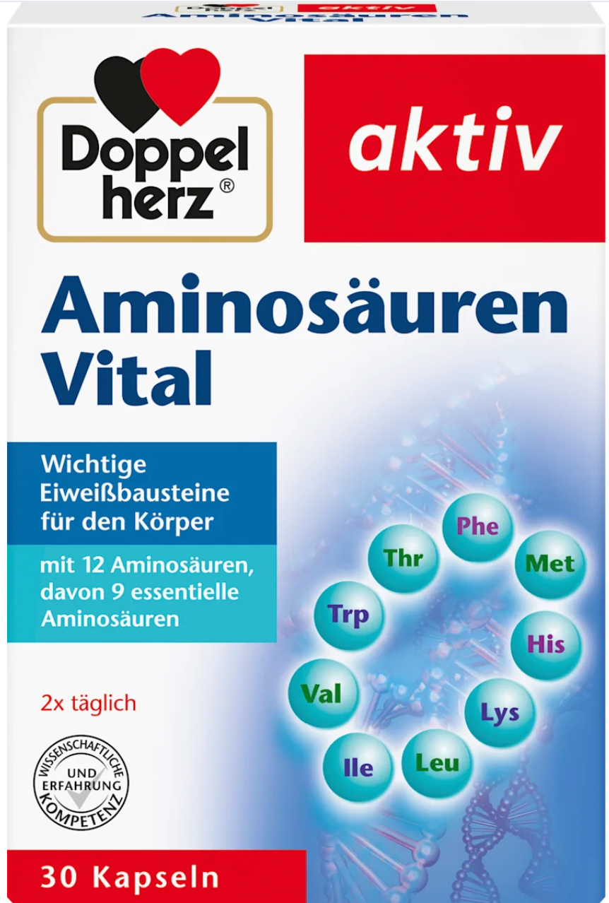 Doppelherz Amino Acids Vital Capsules 30 St. – Dietary Supplement