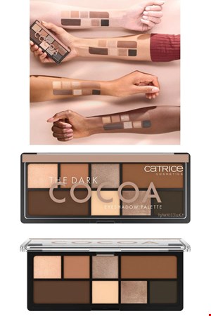 پالت سایه چشم کاتریس مدل Dark Cocoa _طیف رنگ های قهوه‌ای، شکلاتی و نود (نچرال)