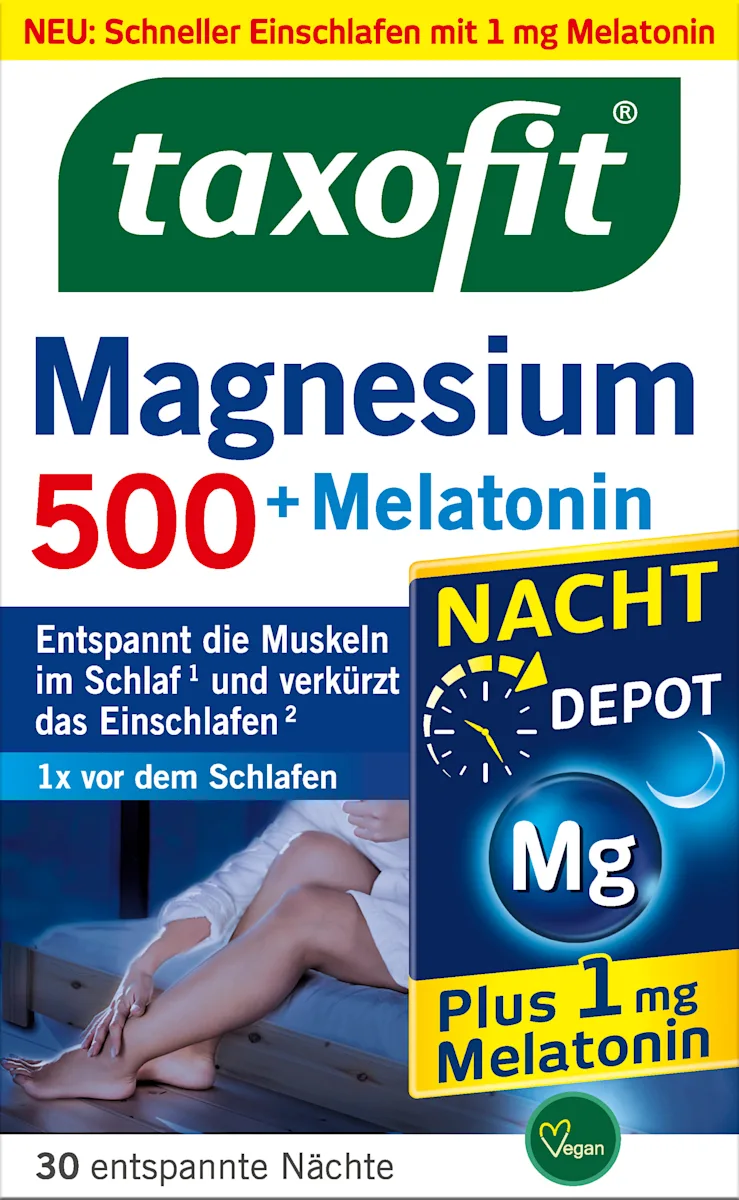 Taxofit Magnesium Night 500 + Melatonin Tablets 30 pcs