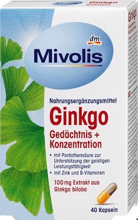  کپسول تقویت حافظه و تمرکز جینکو Ginkgo میولیس - 40 عدد - محصول آلمان