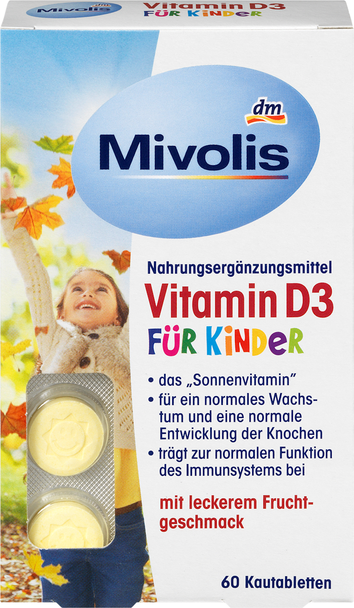 Vitamin D3 for children, chewable tablets, 60 tablets