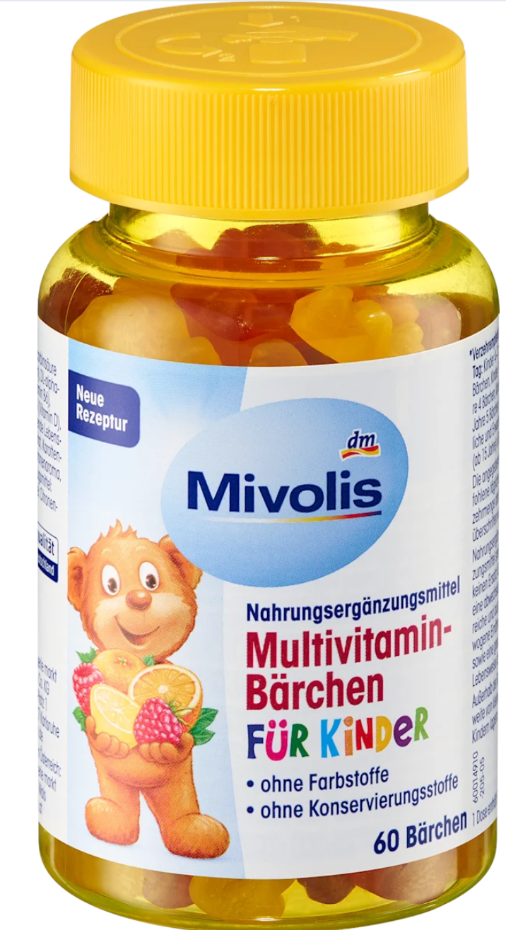 Mivolis Multivitamin Bears for Children - 60 Pieces