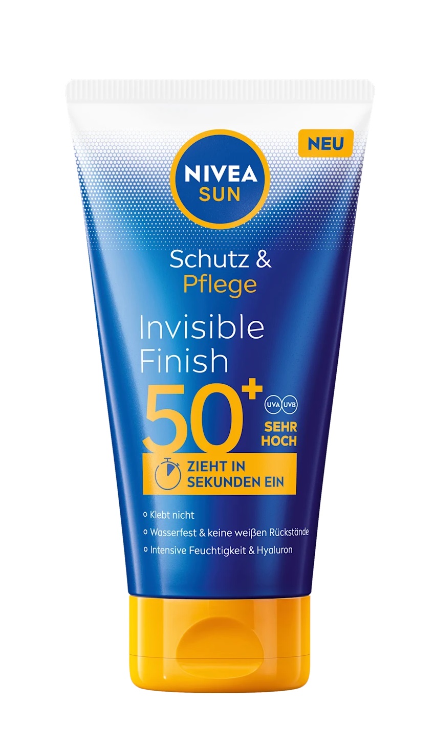 NIVEA SUN Sun Milk Invisible Finish, Protection & Care, SPF 50+, 150 ml