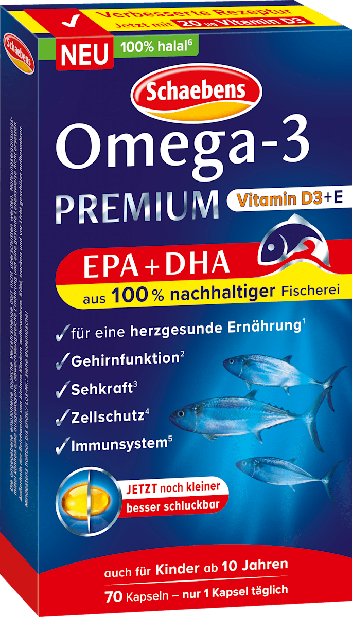 Omega-3 Premium Salmon Oil Capsules 70 pcs