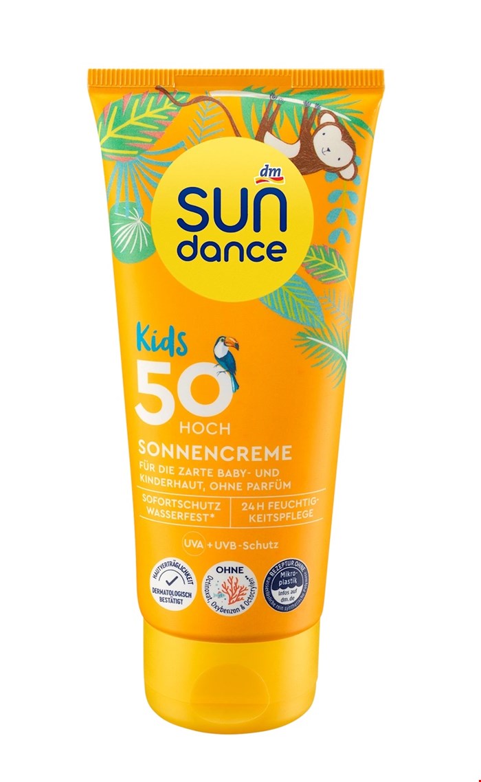 کرم ضد آفتاب کودکان سان‌دَنس SPF 50، حجم ۱۰۰ میلی‌لیتر