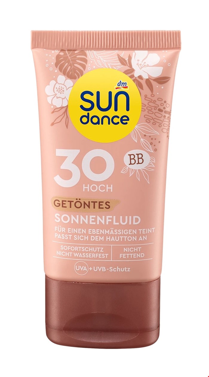 فلوئید ضد آفتاب رنگی سان‌دنس SPF 30، حجم ۵۰ میلی‌لیتر