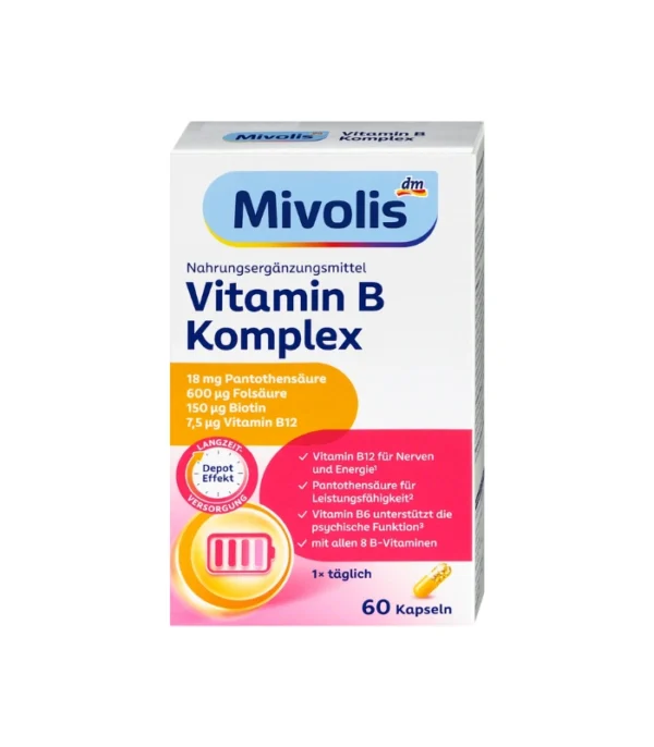 کپسول ویتامین B کمپلکس میوولیس 60 عدد | Mivolis Vitamin B Komplex