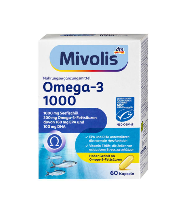 کپسول امگا 3 میولیس 1000 عدد 60 | Mivolis Omega-3