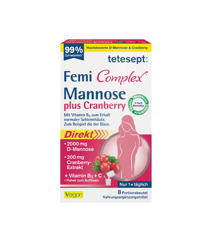 ساشه فمی کمپلکس مانوز + کرانبری تتسبت | سلامت بانوان | 8 ساشه