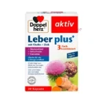کپسول Doppelherz Leber Plus حاوی خارمریم، آرتیشو، زردچوبه، کولین و زینک – ۳۰ عدد